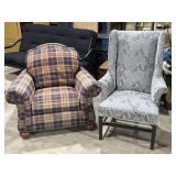 2 upholstered chairs