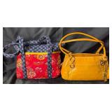 Giani Bernini Leather Bag, Quilted Fabric Tote