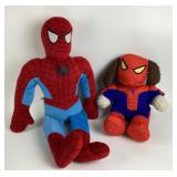 2 Marvel Spider-Man Plush Including Costumed
