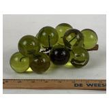 Green Glass Grape Cluster Table Accent