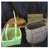 Metal Basket, Wicker Baskets, Brass Holder
