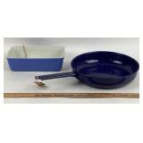 Cobalt Blue Skillet and Rectangular Bake Dish