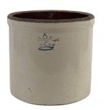Stoneware Crock with Cobalt Blue Decoration