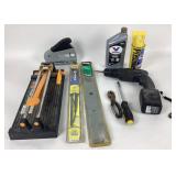 Powershot Stapler, Craftsman Drill, Stanley Tools