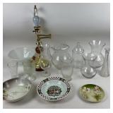 Glass and Porcelain Household Items, Table Lamp