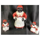 Black Americana Aunt Jemima Twine holder, salt