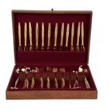 Carlyle Deluxe Tableware Gold-Tone Flatware Set