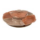 California Pottery Lazy Susan Serving Set