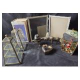 Glass Display Cases, Moose, Stained Glass Cardinal