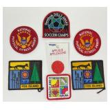 7 Vintage Collectible Patches: Reebok, Fox Island,