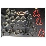 Mid Century Christmas Cookie Cutters Mixed Shapes