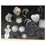 Mid Century Metal Cookie Cutters, Molds, Foose