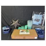 Dog feeding set in box, foam pad, dog bowls and