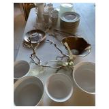 Crate & Barrel, Threshold Dinnerware, Glass Plates