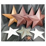 8 Metal Stars Primitive Decor Different Sizes: 4