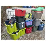 20+ storage containers. Sterilite, Rubbermaid
