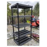 Plastic shelving unit 35x24x73