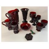 Avon Cape Cod Ruby Glassware and Ornament