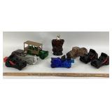 Avon Cars Glass Bottles, Brown Glass Bottle Group