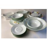Corelle Dinnerware By Corning With Floral Patterns