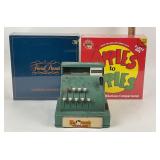 Tin Toy Cash Register, Trivial Pursuit, Apples to