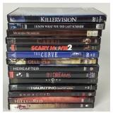 Horror Movie DVDs Including Carrie, Scary Movie 2