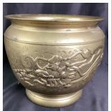 9.5' H & 10.5' Rim Antique Chinese Brass