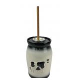 Ironstone Pottery decorative embossed Cow Butter