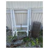 Metal Yard Sign Frames (3), Roll Or Wire Fencing,
