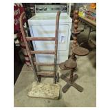Wood Hand Truck & Wood Plant Stand