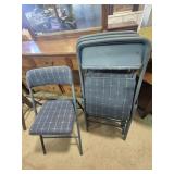 Cosco Folding Chairs (4) With Padded Back & Seat