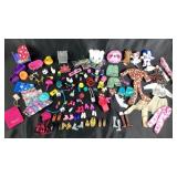 Barbie Clothing, Shoes, Accessories- 125 Piece Lot