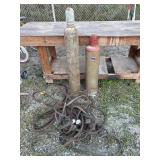 Oxygen, Acetylene canisters, dual hose