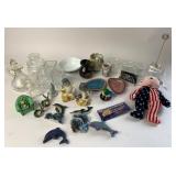 Glassware, Dolphin Figurines, Ty Glory Bear