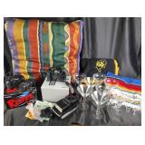 Canon EOS Cameras, Flash, Glassware, Textiles