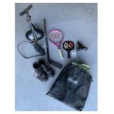 Coleman Air Mattress, Nike Shoes, Wilson Racquet +