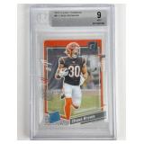 Chase Brown 2023 Rookie Card Graded 9 *Beckett
