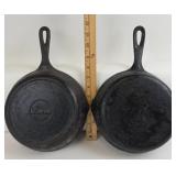Lodge Cast Iron Skillet, Unbranded Skillet Pair