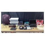 Dell Laptop, Luggage, Bins, Books, Media Lot