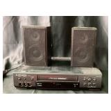 Mitsubishi VCR With Stereo Speakers