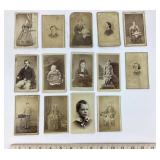14 Cabinet Card Portrait Photographs