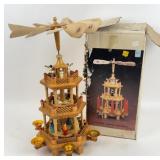 German 3 Layer Wooden Christmas Candle Windmill