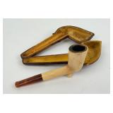 Warrented Real Meerscham Pipe with repaired mouth