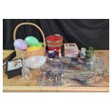 Thomas Kinkade Tapestry, German Bell, Easter Baske