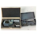 Digital Micrometer and Starrett Micrometer Set