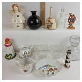 Goebel Bell, Haviland Limoges Tray, Fostoria Glass