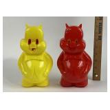 Mid Century Pig ManPlastic Banks