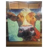 Abstract Cow Painting On Canvas 30 in. X 30 in.