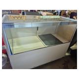 Rolling Display Case With Glass On Top Half And