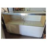 Display Cabinet With Glass Top Half And Storage